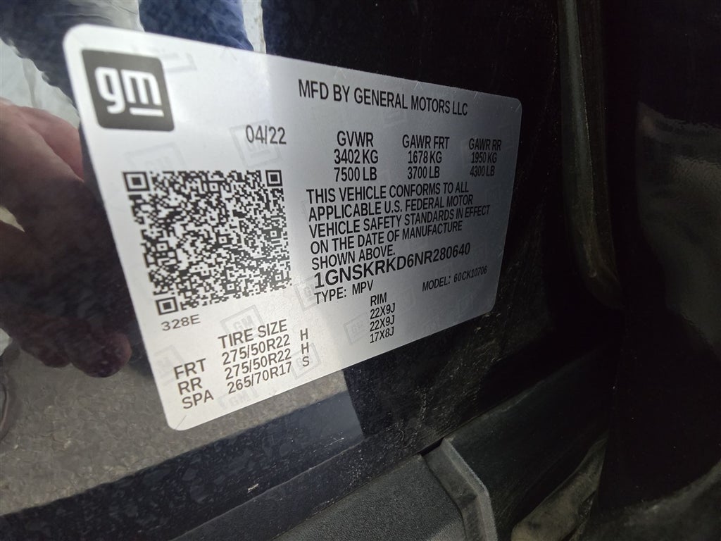 2022 Chevrolet Tahoe RST