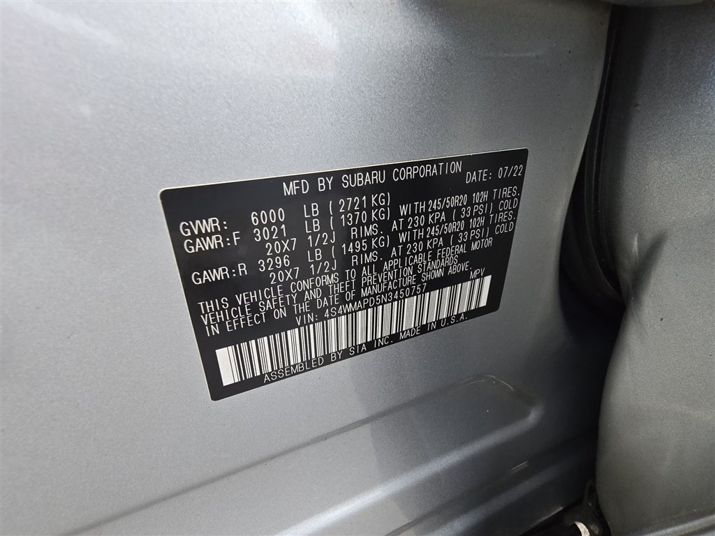 2022 Subaru Ascent Limited